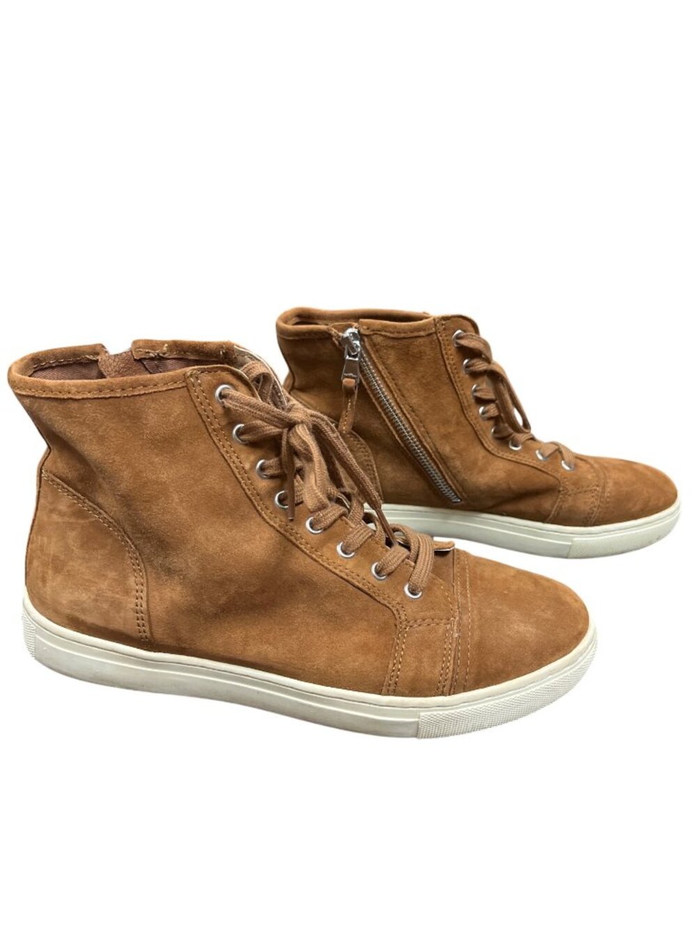 Lauren Ralph Lauren Winnered wms brown suede ankle boots sz 9B SKU 10-249
